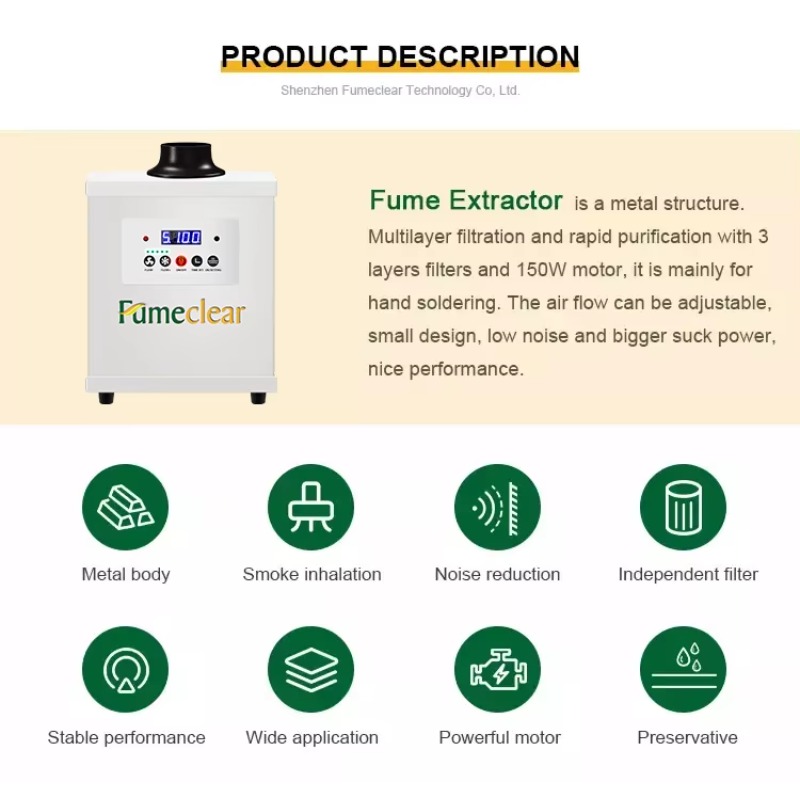 Fumeclear FC-150 Лазерный свар – обзор и цена Fume Extractor Laser
